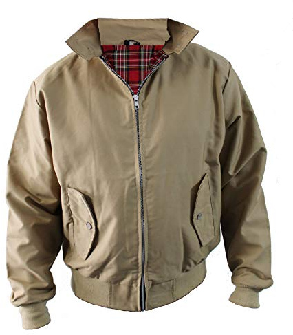 Skytex UK Harrington, giacca classica, stile retrò, disponibile in 10 colori, taglie XS-8XL talpa L