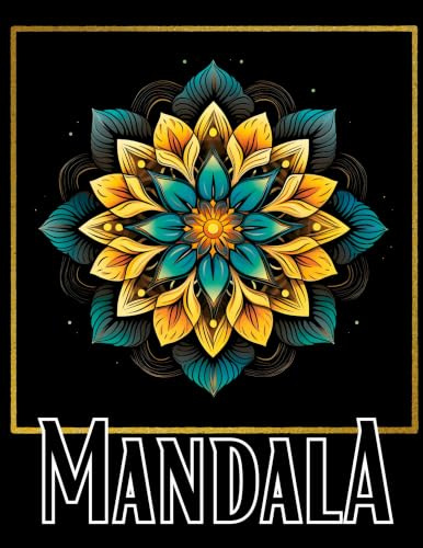 Black Mandala- Das Malbuch: Perfekte Mandalas auf schwarzem Hintergrund. Mandala Malbuch für Erwachsene. Malbuch Mandala.: 6