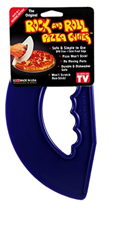 Smartwares Rock'n Roll Pizza Cutter, Plastic Rocking Slicer, Made in USA