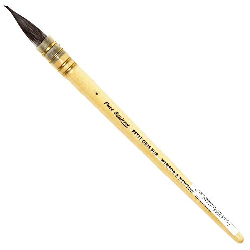 Winsor & Newton 5250304 Pure Squirrel Verwasch Pinsel für Aquarellfarben, herrvorragende Farbaufnahmekapazität und Farbkontrolle - Nr. 4-12 mm