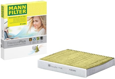 MANN-FILTER FP 2440 Filtro aria cabina - FreciousPlus Filtro Antipolline Biofunzionale - per Autovetture + veicoli commeriali
