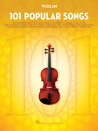 101 popular songs - for violin - violon - recueil