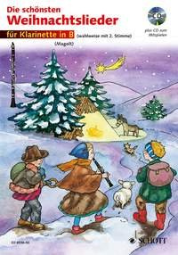 Die schönsten Weihnachtslieder, Notenausg. m. Audio-CDs, Für Klarinette in B, m. Audio-CD: sehr leicht bearbeitet. 1-2 Klarinetten.
