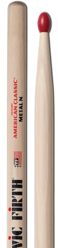 Vic Firth Classic Metal American Hickory Wood Tip Drumstick