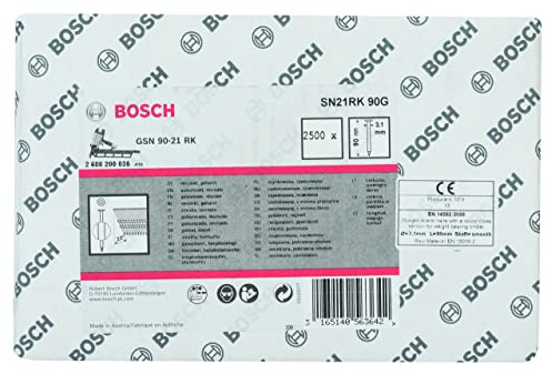 Bosch 2500x PRO SN21FH, Streifennagel, 21° Vollkopf, 90G | Länge 90 mm, Zubehör Nagler