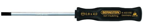 Bernstein Werkzeug Tournevis à fente avec manche conducteur carré, 100 x 4,0 mm, 4–632