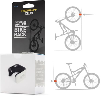 Clug Hybrid Fahrradhalterung White-Black Crossrad Trekkingrad Halterung für Reifen von 32 bis 42 mm