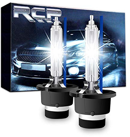 RCP - D4S8 - (A Pair) D4S/ D4R 8000K Xenon HID Replacement Bulb Ice Blue Metal Stents Base 12V Car Headlight Lamps Head Lights 35W