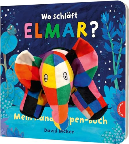 Elmar: Wo schläft Elmar?: Mein Handpuppen-Buch | Spiel-Spaß zum Einschlafen