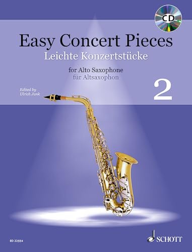 Leichte Konzerstücke: 23 Stücke aus 6 Jahrhunderten. Band 2. Alt-Saxophon und Klavier. (Easy Concert Pieces, Band 2)