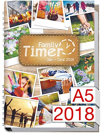 Chäff Family-Timer 2018 – Familjeplaneringen! 12 månader Jan-Dez 2018, familjekalender