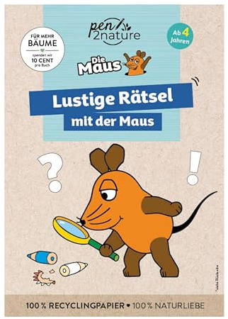 Lustige Rätsel mit der Maus. Bunter Rätselblock für Kinder ab 4 Jahren: Für kleine Fans der Sendung mit der Maus (pen2nature Die Maus)