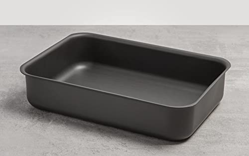 Mermaid 16 Hard-Anodised Deep Roasting Tray 42×31 cm - Heavy-Duty Aluminium Roasting Dish/Pan, Naturally Non-Stick, Oven Safe to 260 °C, UK-Made to Last a Lifetime by Samuel Groves