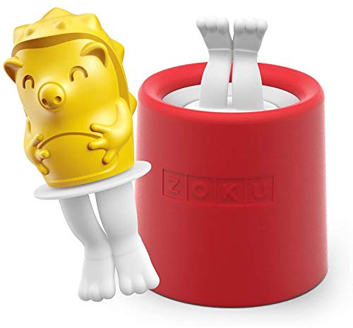 Zoku ZK123-010 Eisformen Ice Pop Igel, 45 ml, Kunststoff, gelb