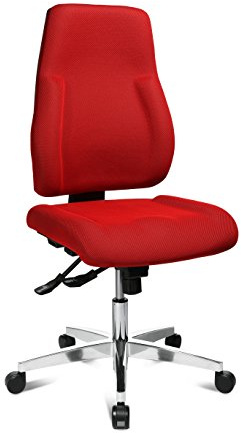 Topstar P91 Kontorssnurrstol, tyg, röd, 68 x 48 x 111 cm