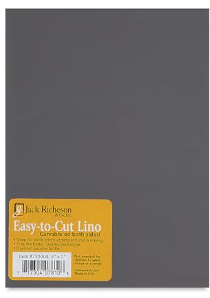 Unmounted Easy-to-Cut Linoleum 5X7 Inch