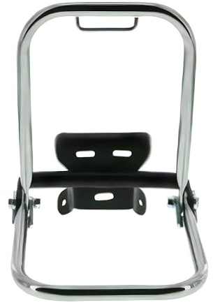 Set Gepäckträger - Langer Stützbügel, verchromt - Schutzblechhalter in schwarz - für S50, S51, S70
