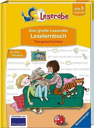 Das große Leserabe Leselernbuch: Tiergeschichten - Leserabe ab der 1. Klasse - Erstlesebuch für Kinder ab 5 Jahren: alle 3 Lesestufen (Leserabe - Sonderausgaben)