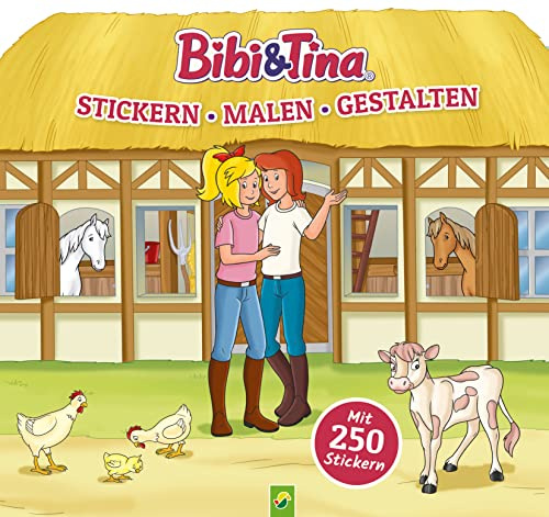 Bibi & Tina - Stickern, Malen, Gestalten. Malbuch mit 250 Stickern: Sickerbuch I Geschenk für alle Bibi und Tina Fans ab 4 Jahren
