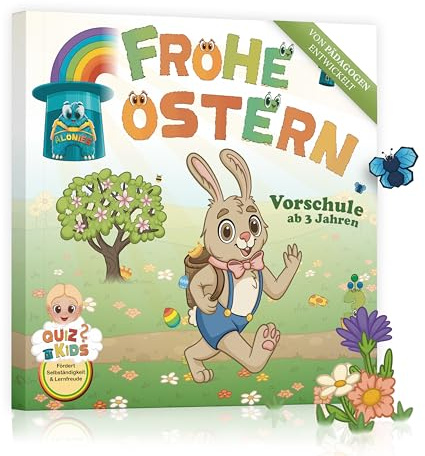 Frohe Ostern Vorschulbuch ab 3 Jahren: Malen, Rätseln und spielerisch lernen – Farben, Mengen, Feinmotorik & selbstständiges Arbeiten (Alonies ... – Farben, Mengen, Wahrnehmung & Feinmotorik)