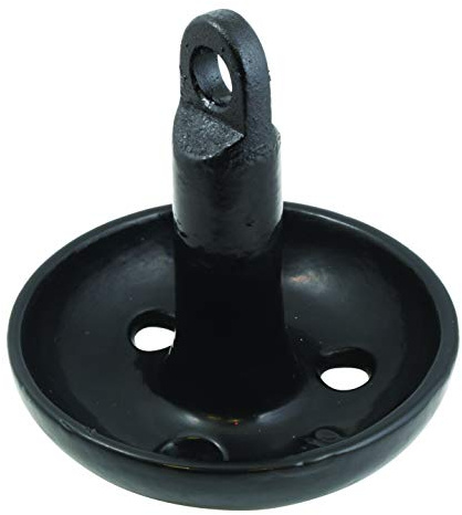 Attwood 9942B1 Solid Cast Iron Mushroom Anchor for Boats and Kayaks - 10 Pounds, Black, PVC-Coated Finish