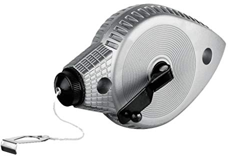 Stanley Schlagschnur 0-47-100 (30m, wetterfestes Aluminiumgehäuse, ausklappbare & arretierbare Kurbel, auch als Senklot verwendbar)