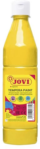Jovi Plakatfarbe, malfertige Tempera auf Wasserbasis, 500 ml Flasche gelb