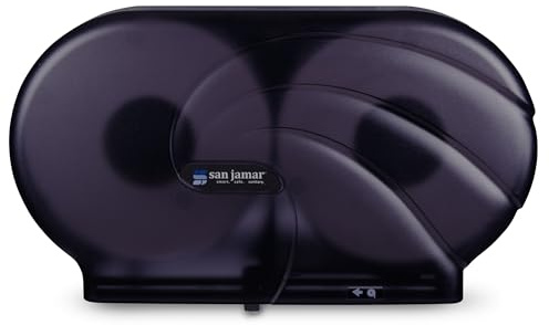 Oceans Twin 9 JBT Toilet Tissue Dispenser, 19 x 5 1/4 x 12, Black Pearl