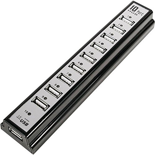 Logilink UA0096 - USB 2.0 Hub (10-Port) inkl. Netzteil und LED Aktivit?tsanzeige