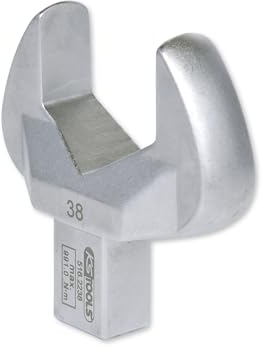 KS Tools Einsteck Maulschlüssel 4 x 18 mm 516.2238 I Verchromter Schraubenschlüssel, 6 Kant Profil I Steckschlüssel mit Stiftsicherung I 38 mm Schlüsselweite