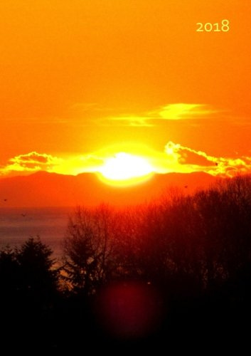 Kalender 2018 - SONNENUNTERGANG: Wochenkalender - DIN A5 - Eine Woche pro Doppelseite