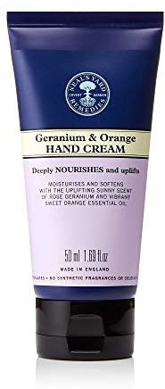 Neal's Yard Remedies Geranium and Orange Hand Cream, Deeply Nourishing, Keep Hands Soft, Vegan & Cruelty-Free, 50ml