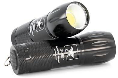 Easylife Mini Army Torch, Pack of 2 Pocket Flashlight, Durable and Super Bright Torch, 120 Lumen - Fully Guaranteed