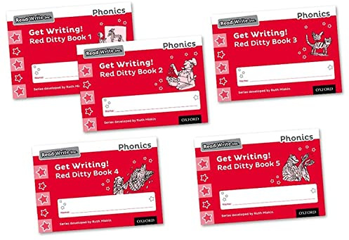 Read Write Inc. Phonics: Get Writing! Red Ditty Books 1-5 Mixed Pack of 5
