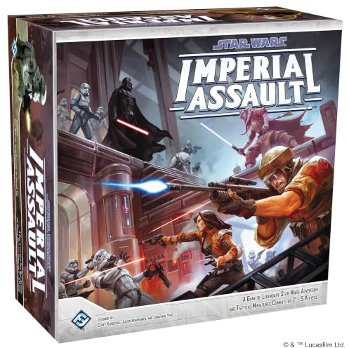 Asmodee Star Wars Imperial Assault Core Set - Epic Sci-Fi Miniatures Strategy Game of Rebel Resistance vs. Imperial Forces, Ages 14+, 1-5 Players, 1-2 Hour Playtime