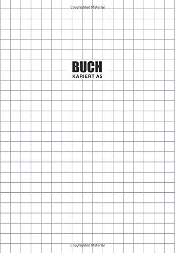 Buch kariert A5: Notizbuch | Tagebuch | Poesiealbum | Ideenbuch | Mathebuch | 110 Seiten | Klebebindung | Softcover