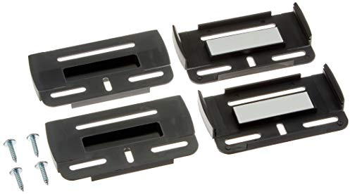 UTSCH AG - Soporte para matrícula con montaje sencillo, color negro, contenido: 2 unidades