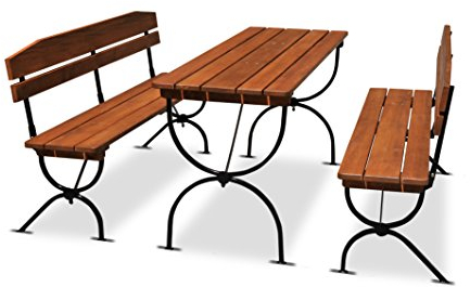 Kunibert Biergartengarnitur Terrassengarnitur Gartengarnitur Klappgarnitur Festzeltgarnitur Klappgarnitur Süd Tirol offenporig Lassiert Länge 180cm