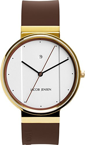 JACOB JENSEN Unisex-Armbanduhr JACOB JENSEN NEW SERIES NO. 778 Analog Quarz Kautschuk JACOB JENSEN NEW SERIES NO. 778