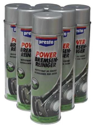 6 Dosen Power Bremsenreiniger / Teilereiniger / Entfetter Spray 500 ml
