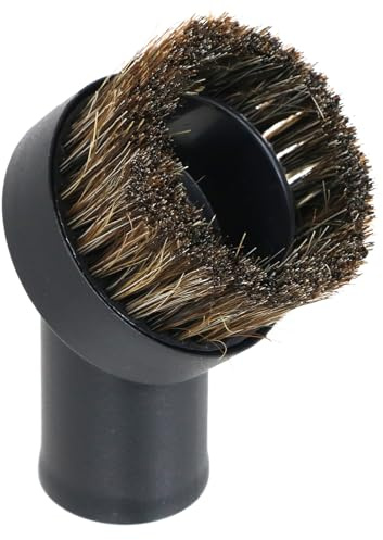 SPARES2GO Round Horsehair Dusting Brush Tool for Titan Vacuum Cleaners (32mm)