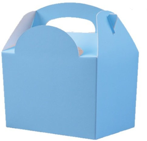 MustBeBonkers 20 x LIGHT BABY BLUE CHILDRENS FAVOUR ACTIVITY LUNCH MEAL BOX - PARTY FOOD GIFT BOXES