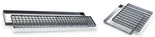 UTILFER Rejilla galvanizada con marco - 100 cm x 30 cm