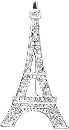 Romantische Eiffelturm Design Brosche mit Strass Geschenk / Hochzeit / Schal