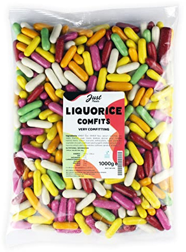 Just Treats Liquorice Comfits (1 Kilo Party Bag)