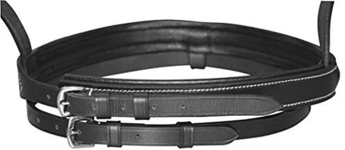 Covalliero bride Standard, bride d'équitation, noire, cuir, métal, poney Pony, cheval, réglable, avec rênes en sangle