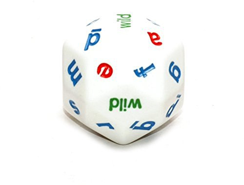 Koplow Individual White Alphabet Dice 30mm d30