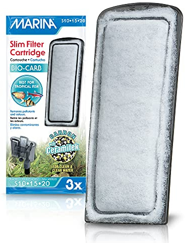 Marina Slim Filter Kohlepatrone für Marina Slim Filter S10, S15 und S20, 3er Pack | Je 3 Kartuschen