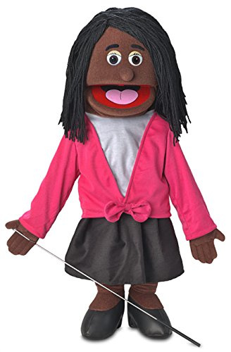 Barbara, Black Mum/Teacher, Full Body, Ventriloquist Style Puppet, 65cm