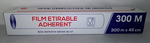 Rouleau de Film Alimentaire déroulable 45 cm x 300 m